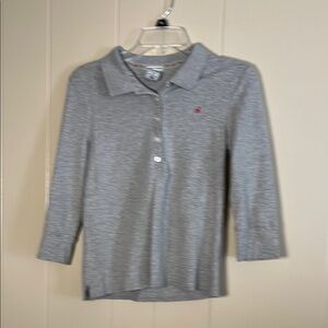 Old Navy Gray Button Down Shirt Casual Knit